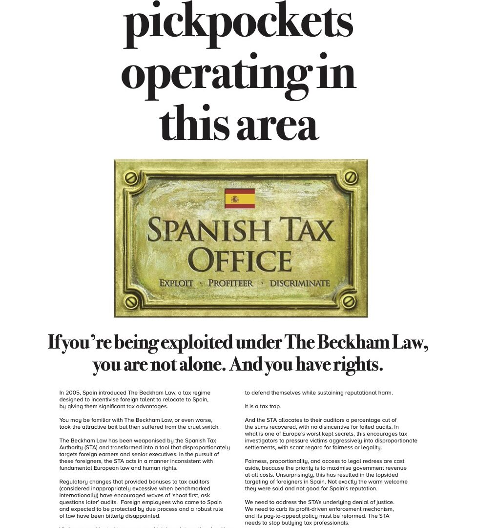 El Confidencial: El bufete del ‘Spanish pickpocket’ acusa a Hacienda