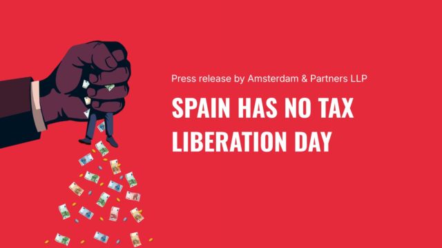 Press release: “Spain has no tax liberation day”